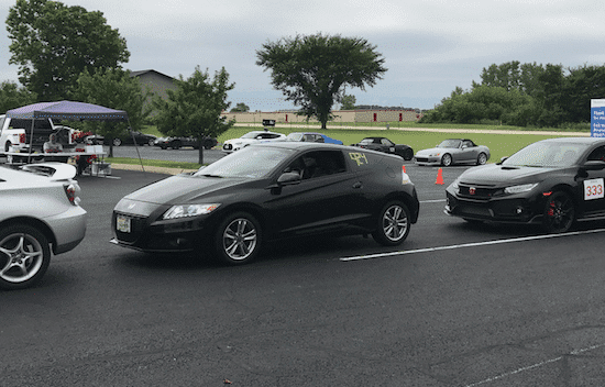 Honda CR-Z at an autocross