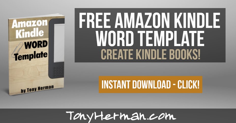 Kindle E book Template Free Download Free Kindle Word Template