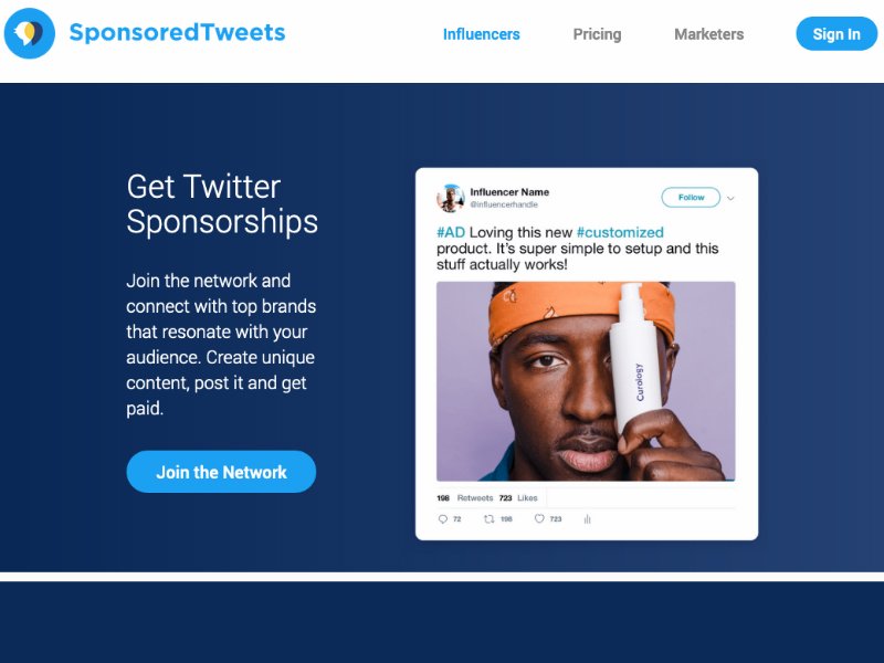 Sponsored Tweets website