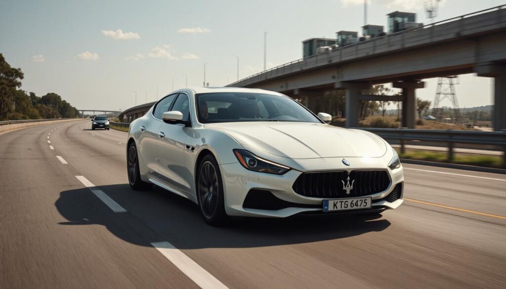 Maserati Stinger on the highway