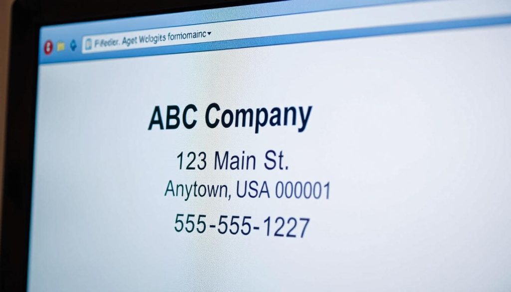 A citation example: ABC Company, 123 Main St., Anytown USA