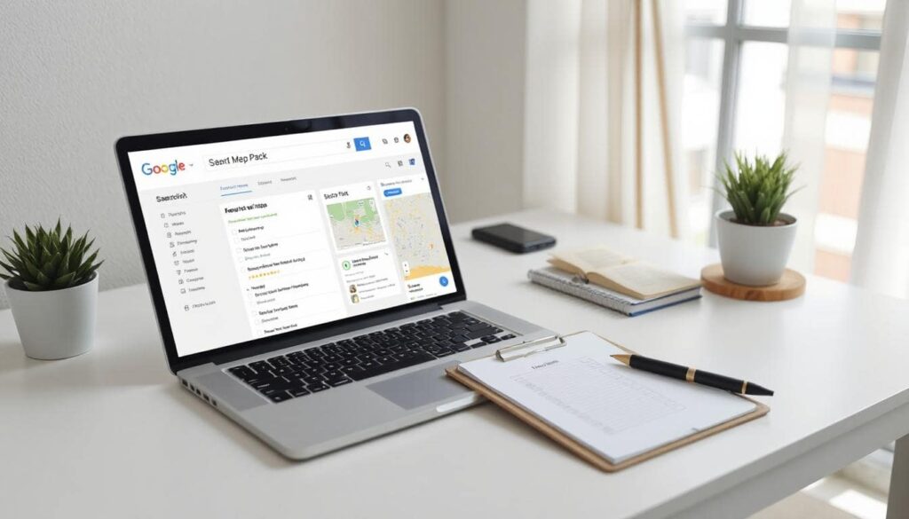 A laptop and a clipboard with a checklist