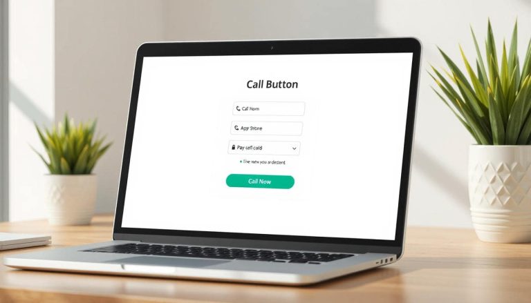 A phone call button on a website.