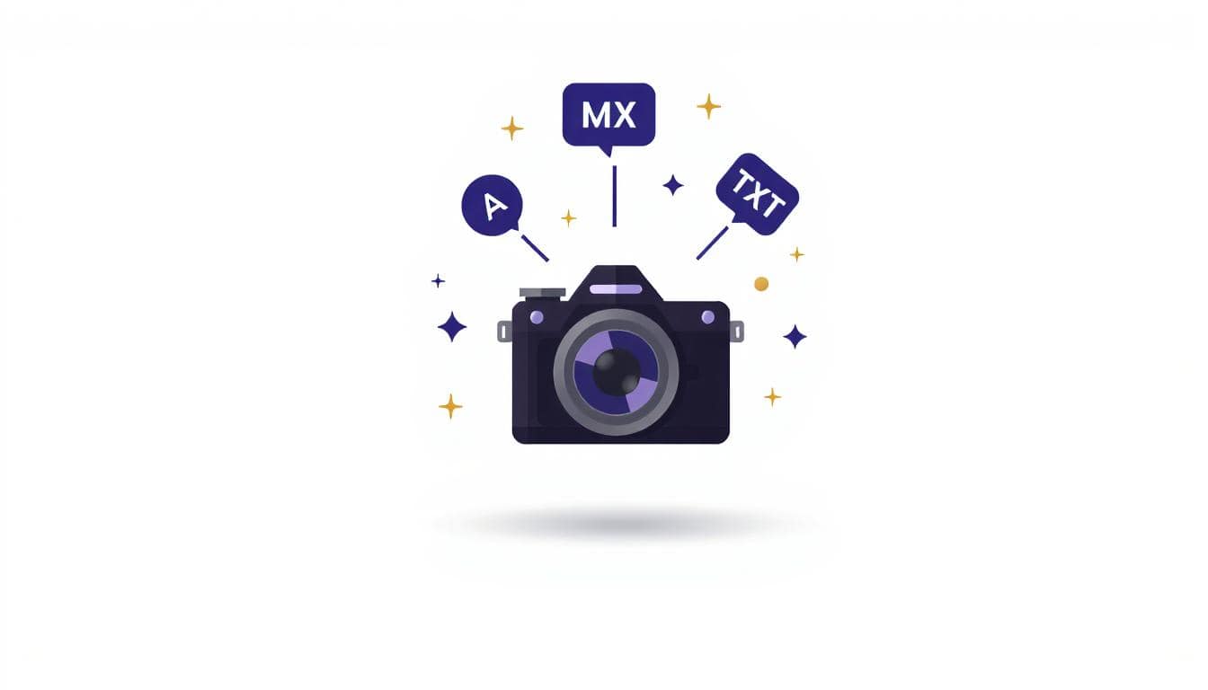 A camera taking a snapshot of DNS records