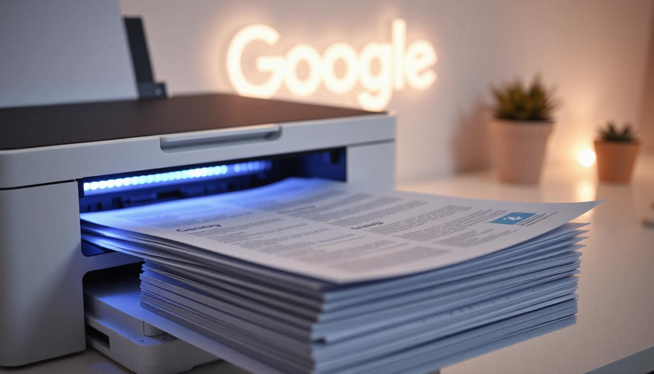 A printer printing up PDF files.