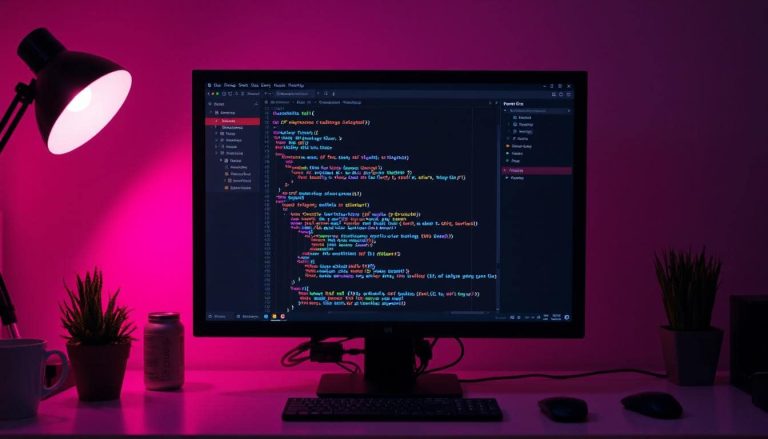 HTML on a computer monitor.