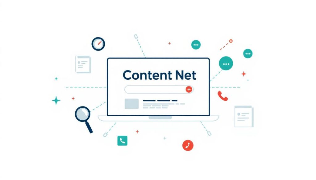 Create a content net on your website.