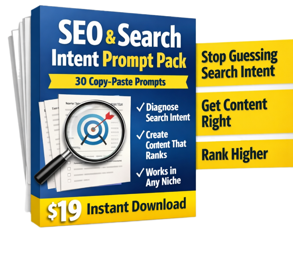 SEO & Search Intent Prompt Pack