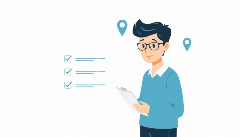 Person checking off a local SEO checklist showing that boring SEO work leads to results.