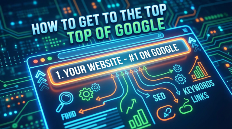 HOW TO GET TO THE TOP TOP OF GOOGLE - 1. YOUR WEBSITE - #1 ON GOOGLE - SEO - Keyword Links